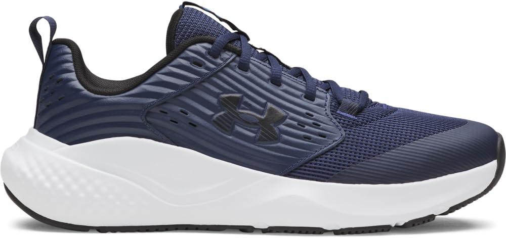 imageUnder Armour Mens Charged Commit Trainer 4 Sneaker403 Washed NavyDistant GrayBlack