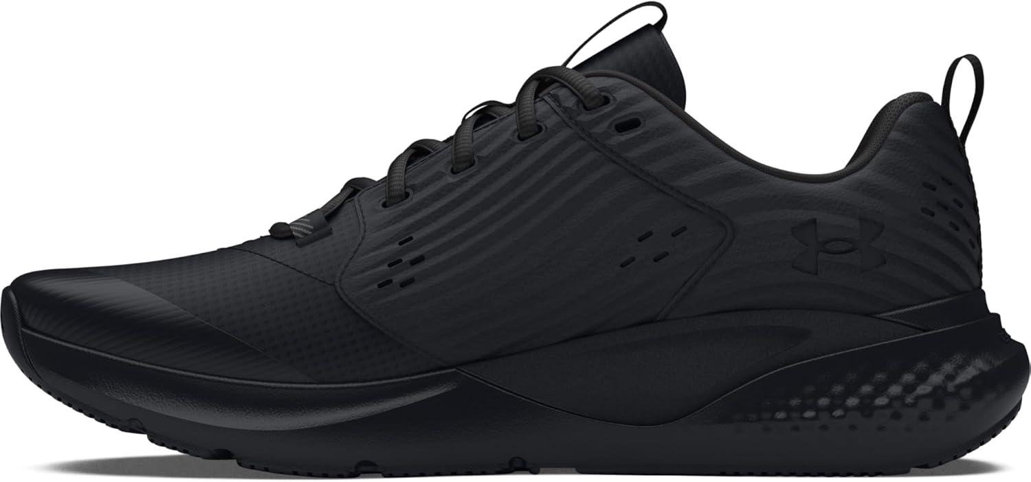 imageUnder Armour Mens Charged Commit Trainer 4 SneakerBlackUltimate BlackCastlerock