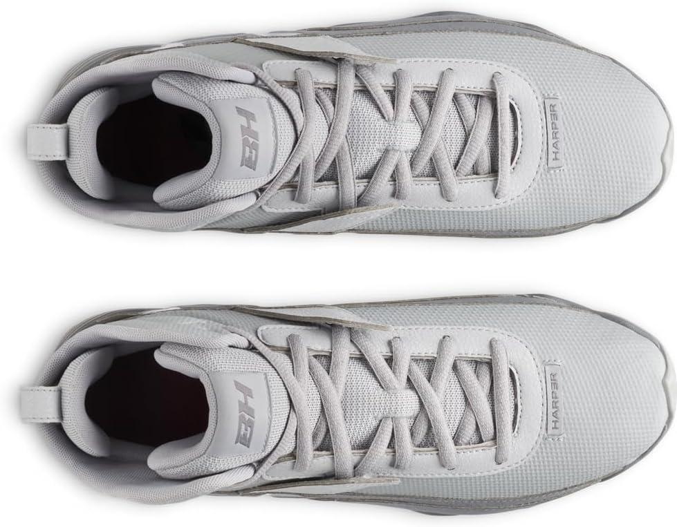 imageUnder Armour Mens Harper 10 Rm Baseball Cleats076 Baseball GrayTitan GrayBaseball Gray