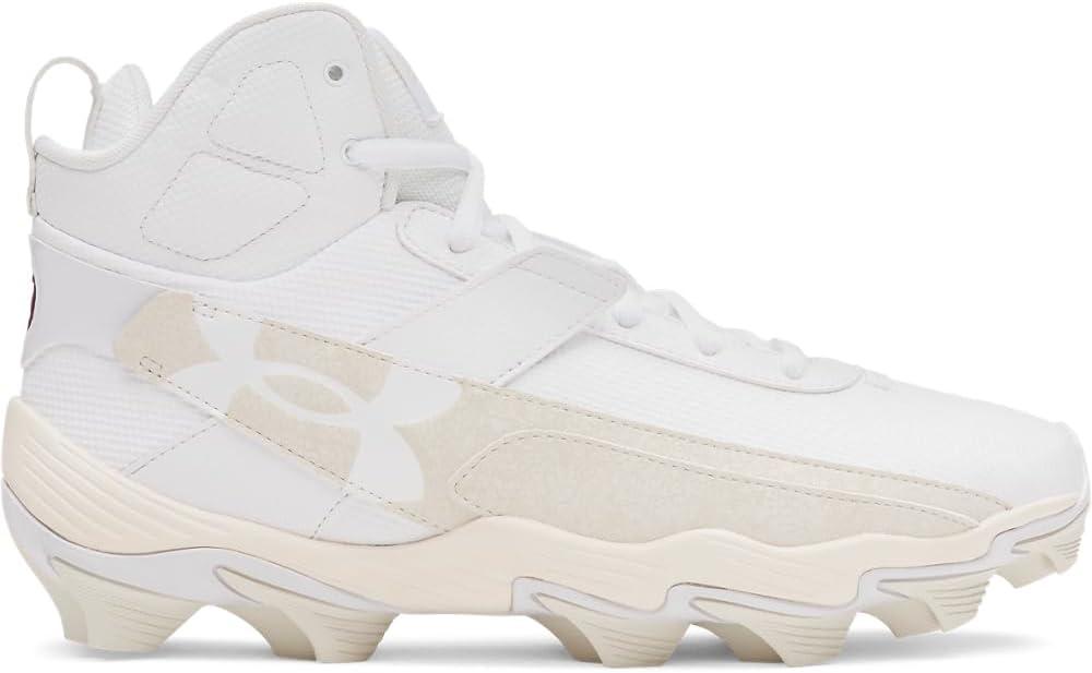 imageUnder Armour Mens Harper 10 Rm Baseball Cleats100 WhiteStoneBrownstone