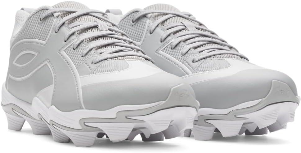 imageUnder Armour Mens Leadoff Icon Low Rm Baseball Cleats075 Baseball GrayWhiteBaseball Gray