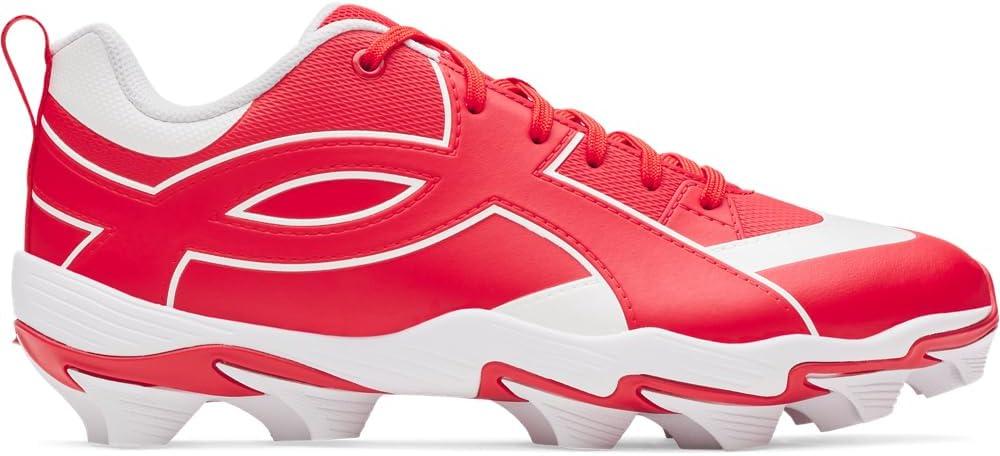 imageUnder Armour Mens Leadoff Icon Low Rm Baseball Cleats600 RedWhiteRed