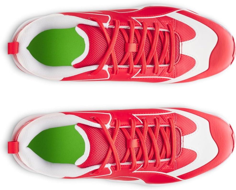 imageUnder Armour Mens Leadoff Icon Low Rm Baseball Cleats600 RedWhiteRed