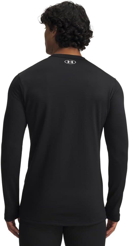 imageUnder Armour Mens Packaged Base 40 Crew Shirt001 Black   White