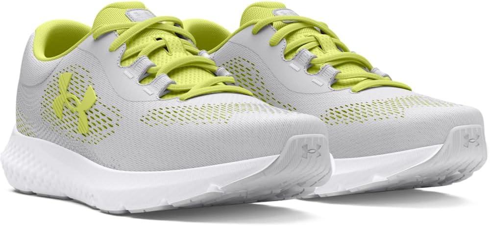 imageUnder Armour Womens Charged Rogue 4 Running Shoes102 Halo GraySonic YellowWhite