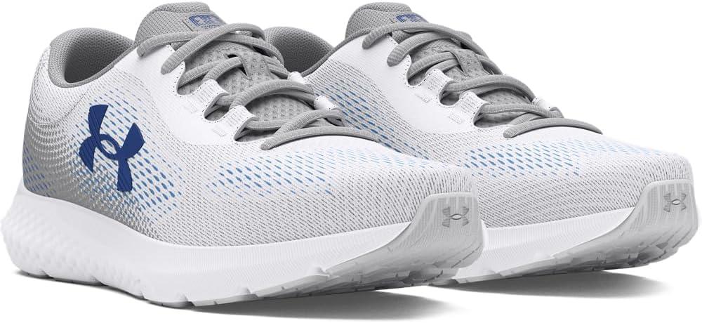 imageUnder Armour Womens Charged Rogue 4 Running Shoes103 WhiteMod GrayTech Blue