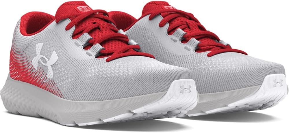 imageUnder Armour Womens Charged Rogue 4 Running Shoes104 Distant GrayRacer RedWhite