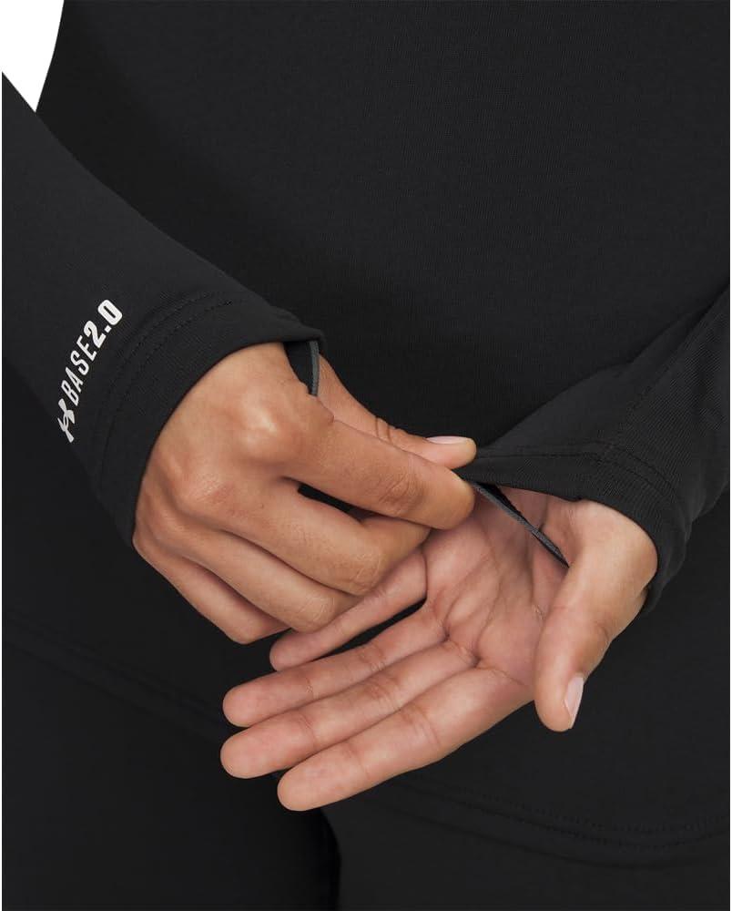 imageUnder Armour Womens Packaged Base 20 Crew002 Black   White