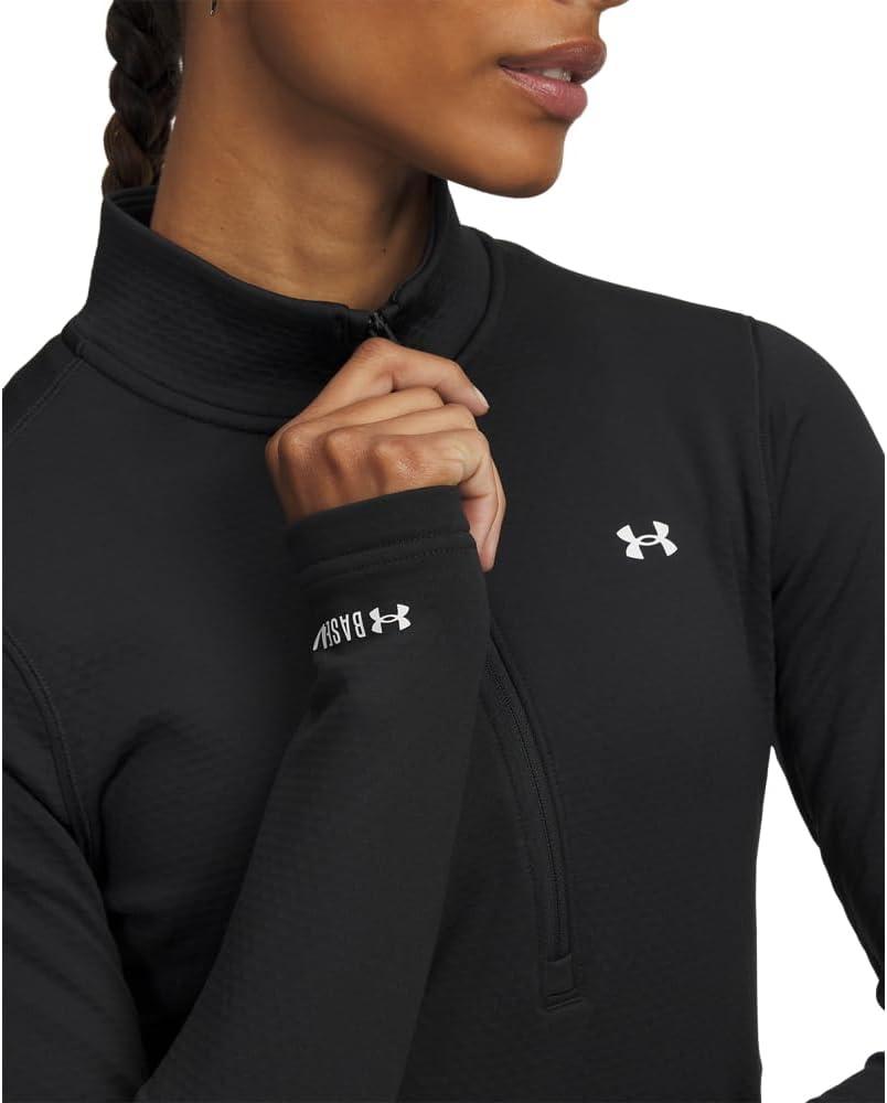 imageUnder Armour Womens Packaged Base 40 Half Zip002 Black   White