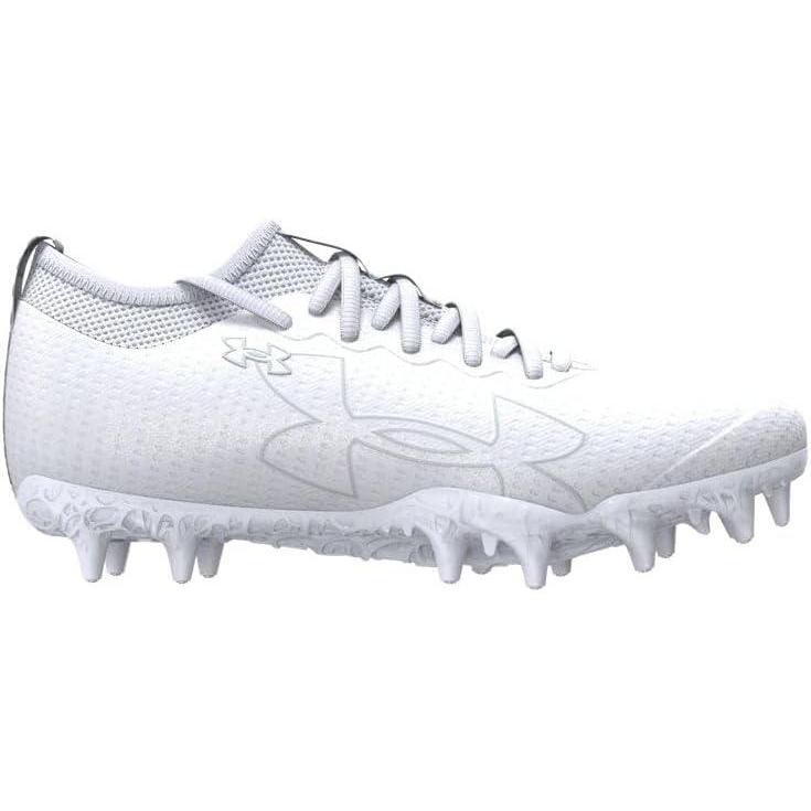 imageUnder Armour Boys Blur Select Jr Football Cleats100 WhiteWhiteHalo Gray