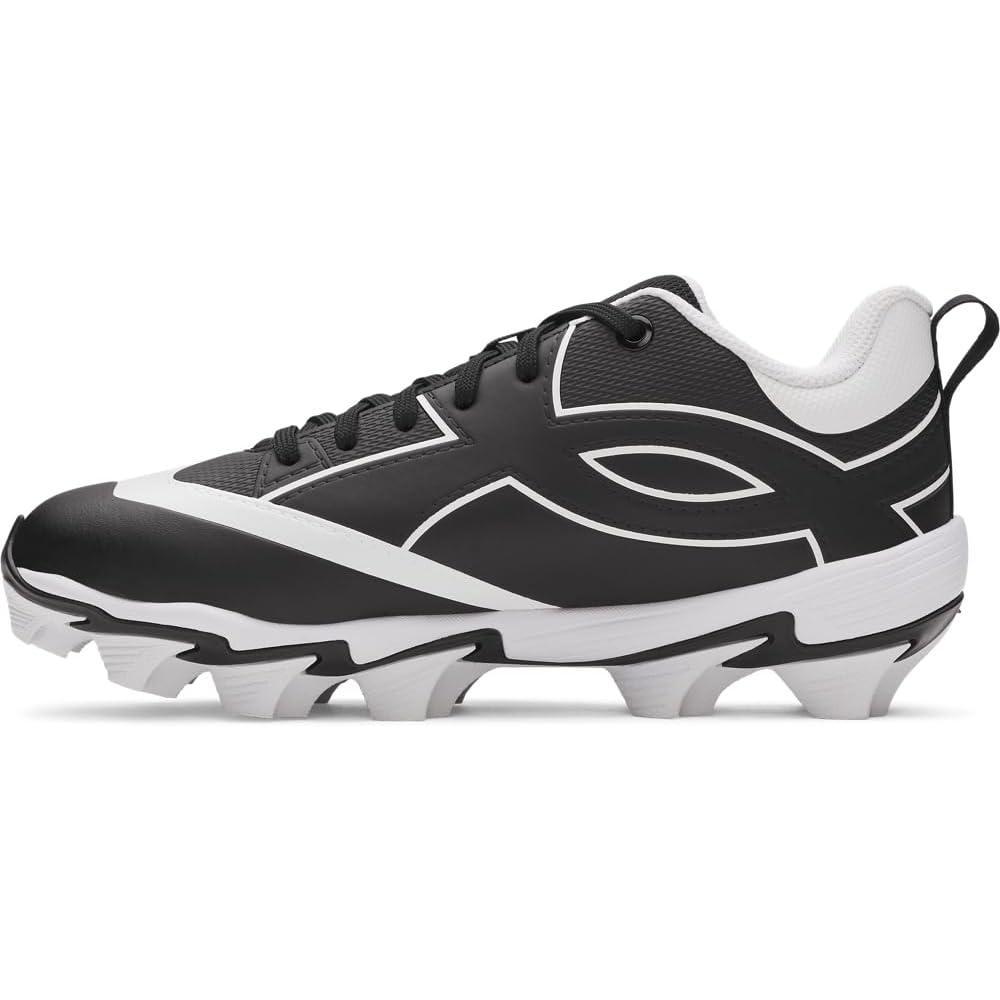 imageUnder Armour Boys Leadof Icon Low Rm Jr Baseball Cleats001 BlackBlackWhite