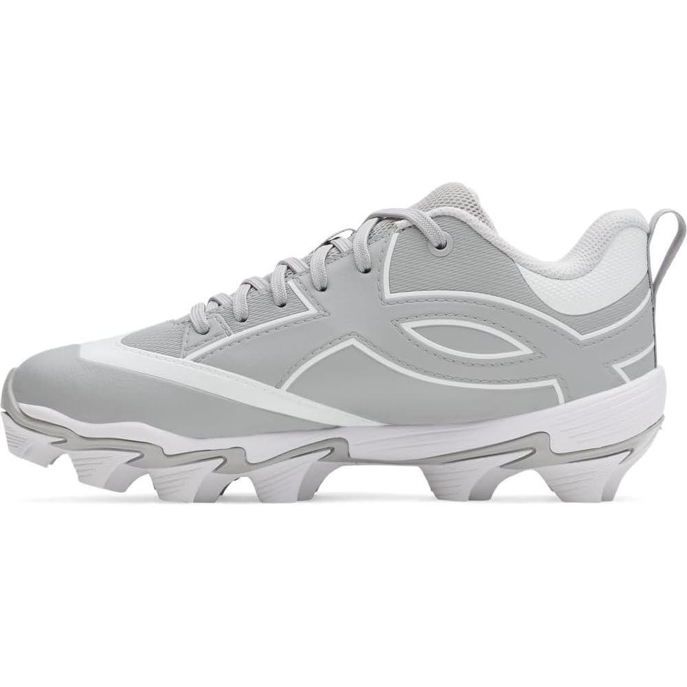 imageUnder Armour Boys Leadof Icon Low Rm Jr Baseball Cleats075 Baseball GrayBaseball GrayWhite