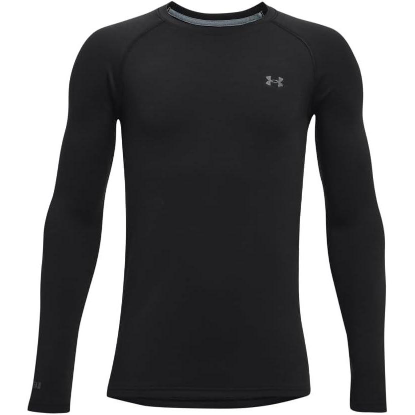 imageUnder Armour Boys Packaged Base 40 Crew001 Black   Pitch Gray