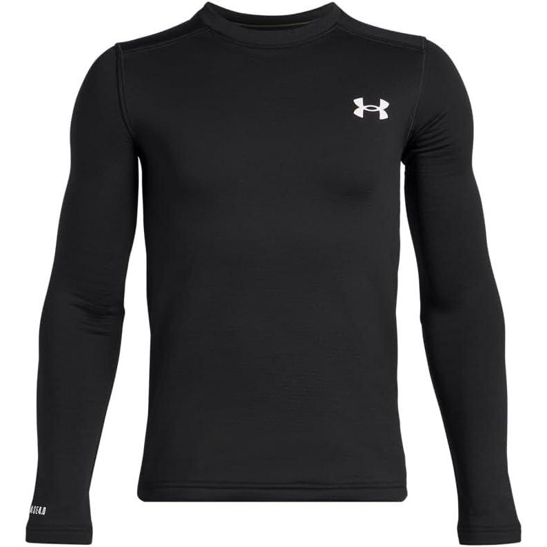imageUnder Armour Boys Packaged Base 40 Crew001 Black   White