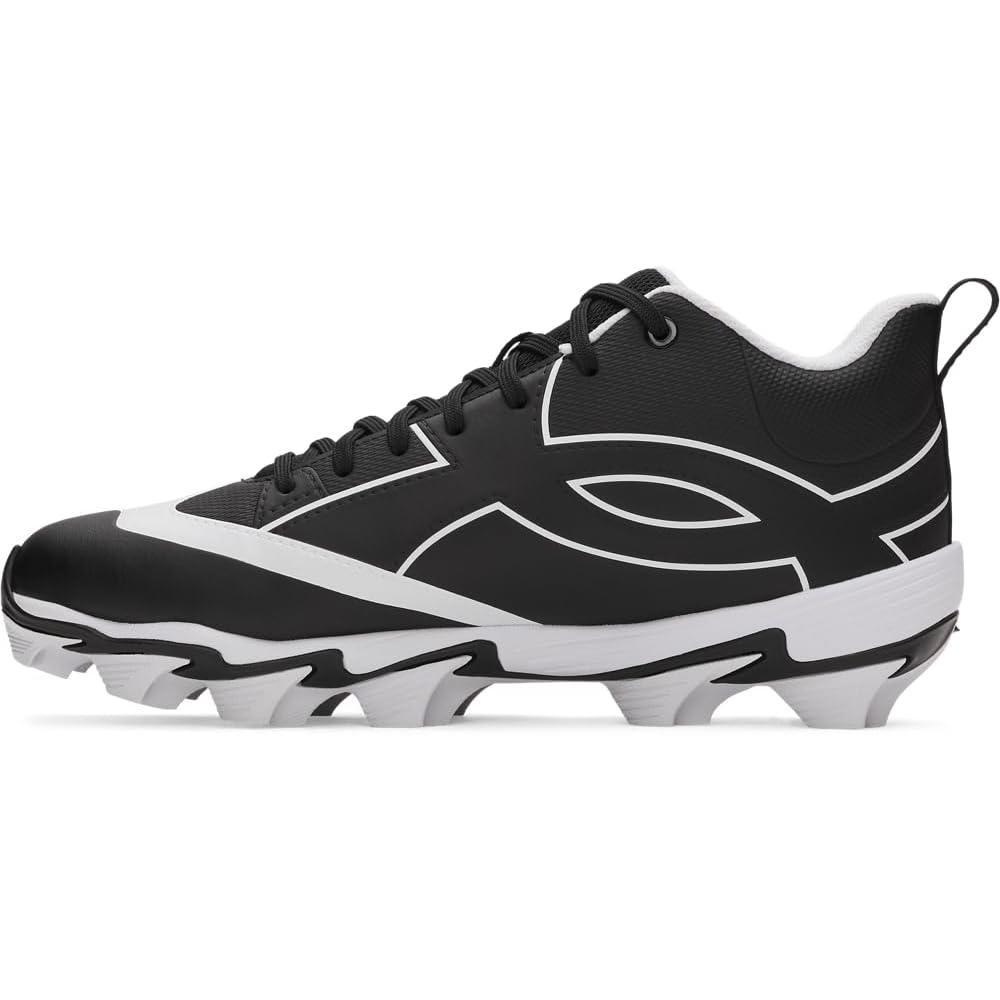 imageUnder Armour Mens Leadoff Icon Mid Baseball Cleats001 BlackBlackAnthracite