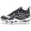 imageUnder Armour BabyBoys Leadoff Icon Mid Rm Jr Baseball Cleats001 BlackWhiteBlack
