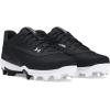 imageUnder Armour Boys Leadoff Low Rm Jr 30 Baseball Shoes001 BlackBlackWhite