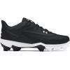 imageUnder Armour Boys Leadoff Low Rm Jr 30 Baseball Shoes001 BlackBlackWhite