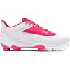 imageUnder Armour Boys Leadoff Low Rm Jr 30 Baseball Shoes601 CeriseWhiteCerise