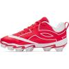 imageUnder Armour Boys Leadof Icon Low Rm Jr Baseball Cleats600 RedRedWhite