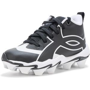imageUnder Armour BabyBoys Leadoff Icon Mid Rm Jr Baseball Cleats001 BlackWhiteBlack