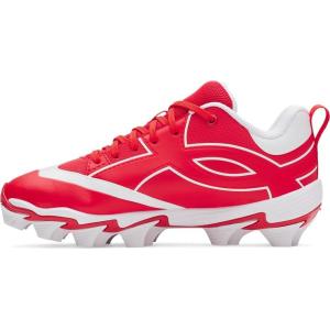 imageUnder Armour Boys Leadof Icon Low Rm Jr Baseball Cleats600 RedRedWhite