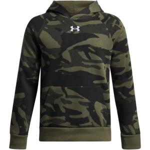 imageUnder Armour Boys Rival Fleece Printed Hoodie390 Marine Od Green   White