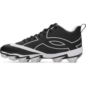 imageUnder Armour Mens Leadoff Icon Mid Baseball Cleats001 BlackBlackAnthracite