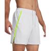 imageUnder Armour Mens Launch Stretch Woven 2in1 Shorts014 Halo Gray  Highvis Yellow  Reflective