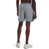 imageUnder Armour Mens Launch Stretch Woven 2in1 Shorts017 Pitch Gray Full Heather  Blue Circuit  Reflective