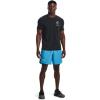 imageUnder Armour Mens Launch Stretch Woven 2in1 Shorts419 Capri  Petrol Blue  Reflective