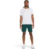 imageUnder Armour Mens Launch Stretch Woven 2in1 Shorts449 Hydro Teal  Hydro Teal  Reflective