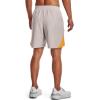 imageUnder Armour Mens Launch Stretch Woven 2in1 Shorts592 Ghost Gray  Orange Ice  Reflective