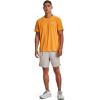 imageUnder Armour Mens Launch Stretch Woven 2in1 Shorts592 Ghost Gray  Orange Ice  Reflective