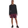 imageUnder Armour Mens Launch Stretch Woven 2in1 Shorts600 Dark Maroon  Dark Maroon  Reflective