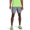 imageUnder Armour Mens Launch Stretch Woven 2in1 ShortsPitch Gray Full Heather 013Reflective