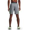 imageUnder Armour Mens Launch Stretch Woven 2in1 ShortsPitch Gray Full Heather 013Reflective