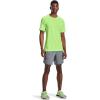 imageUnder Armour Mens Launch Stretch Woven 2in1 ShortsPitch Gray Full Heather 013Reflective