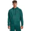 imageUnder Armour Mens Rival Fleece Hoodie722 Coastal Teal   Onyx White