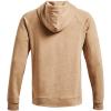 imageUnder Armour Mens Rival Fleece HoodieHeritage Brown Light Heather 227Brown