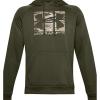 imageUnder Armour Mens Rival Fleece HoodieMarine Od Green 390Ua Barren Camo