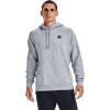 imageUnder Armour Mens Rival Fleece HoodieMod Gray Light Heather 011Onyx White