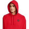 imageUnder Armour Mens Rival Fleece HoodieRed 600Onyx White