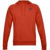 imageUnder Armour Mens Rival Fleece HoodieRich Orange 830Onyx White