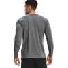 imageUnder Armour Mens Velocity Long Sleeve T Shirt001 Black Light Heather  Black Light Heather  Pitch Gray