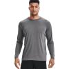 imageUnder Armour Mens Velocity Long Sleeve T Shirt001 Black Light Heather  Black Light Heather  Pitch Gray