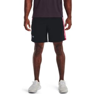 imageUnder Armour Mens Launch Stretch Woven 2in1 Shorts007 Black  Pink Shock  Reflective