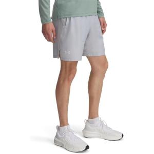 imageUnder Armour Mens Launch Stretch Woven 2in1 Shorts012 Mod Gray  White  Reflective