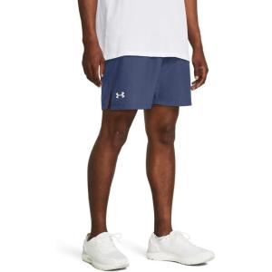 imageUnder Armour Mens Launch Stretch Woven 2in1 Shorts044 Downpour Gray  Downpour Gray  Reflective