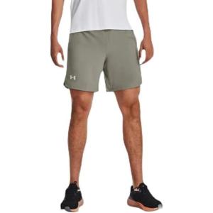 imageUnder Armour Mens Launch Stretch Woven 2in1 Shorts504 Grove Green  Grove Green  Reflective